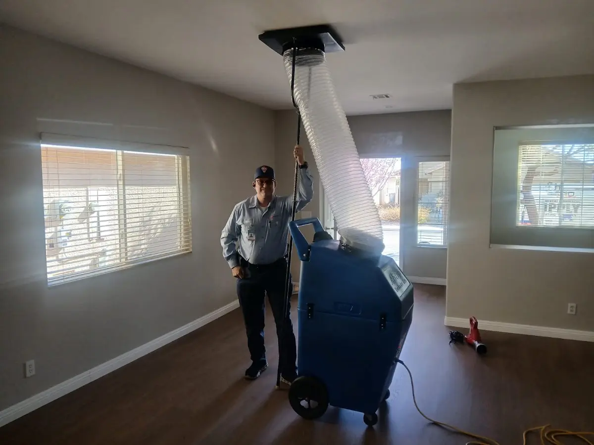 Professional Dryer Vent Cleaning work inside a Mims home